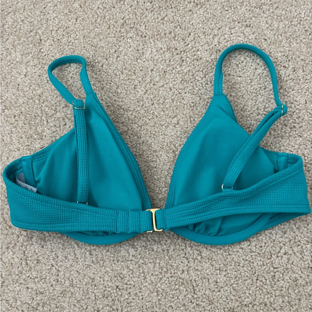 Women’s target shade and shore teal Bikini Top 34B removable pads - Picture 2 of 6